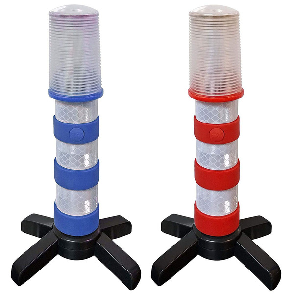 Electriduct ED Road Emergency Beacon LED Flare KIT w/ Storage Case- Red/Blue TS-FLED-KIT-RDBL